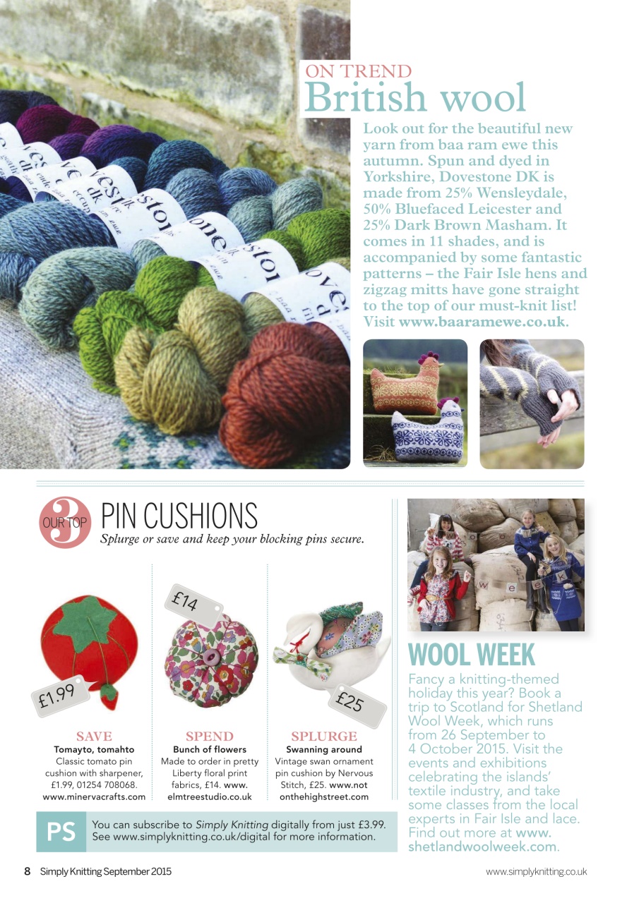 Simply Knitting Preview Pages