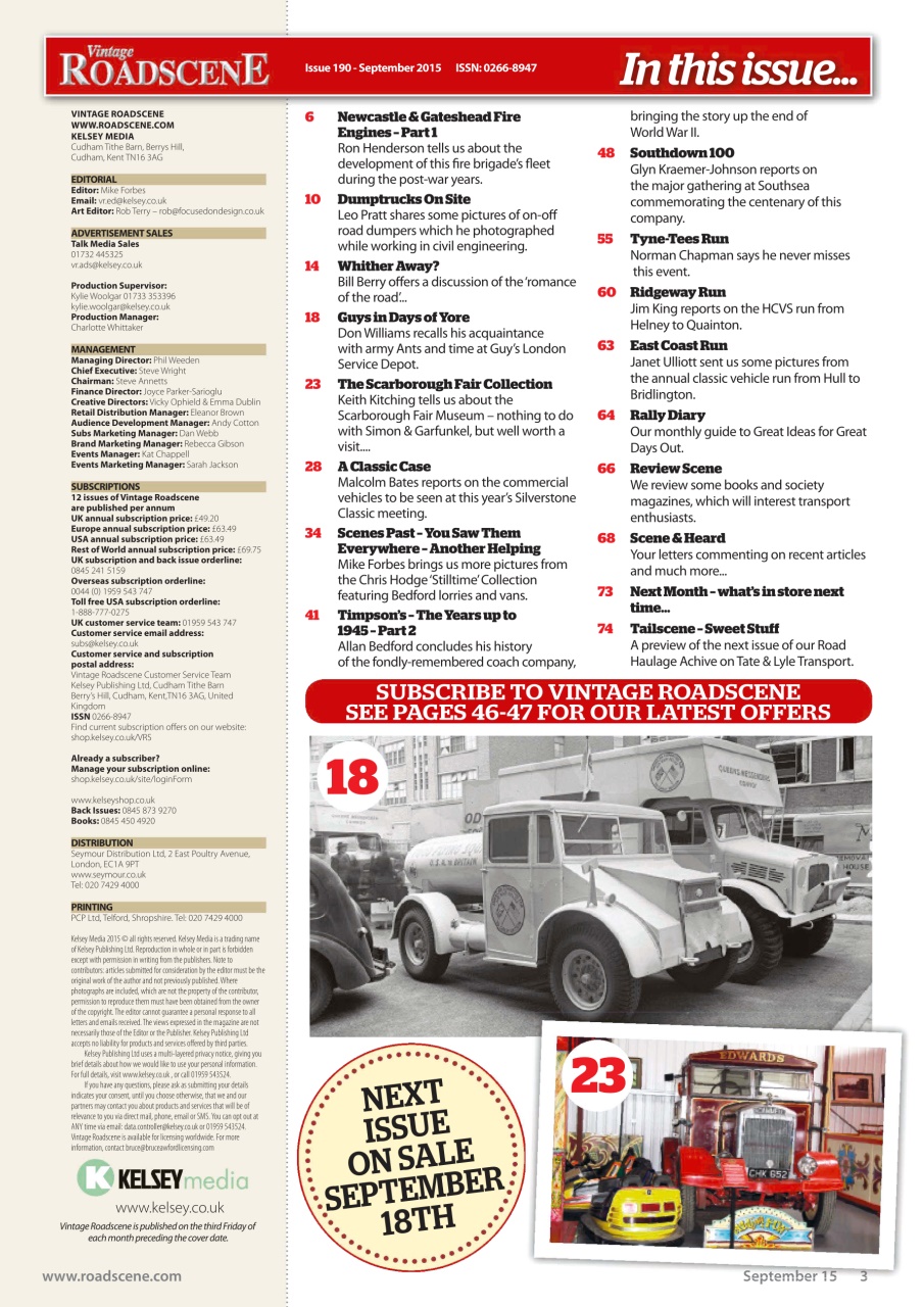 Vintage Roadscene Preview Pages