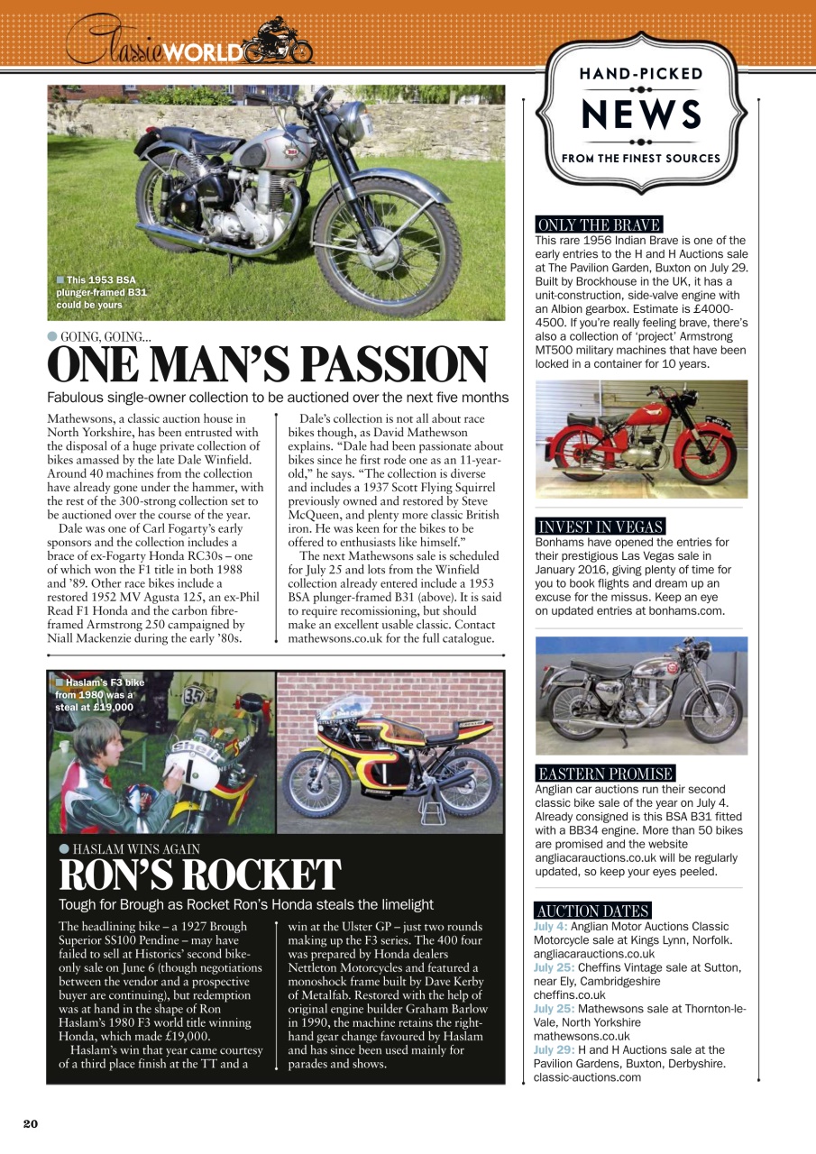 Classic Bike Preview Pages