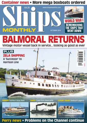 Ships Monthly issue No. 610 Balmoral returns - October 2015
