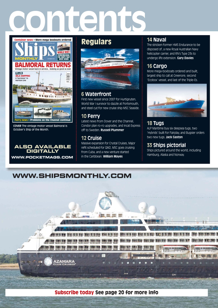 Ships Monthly Preview Pages