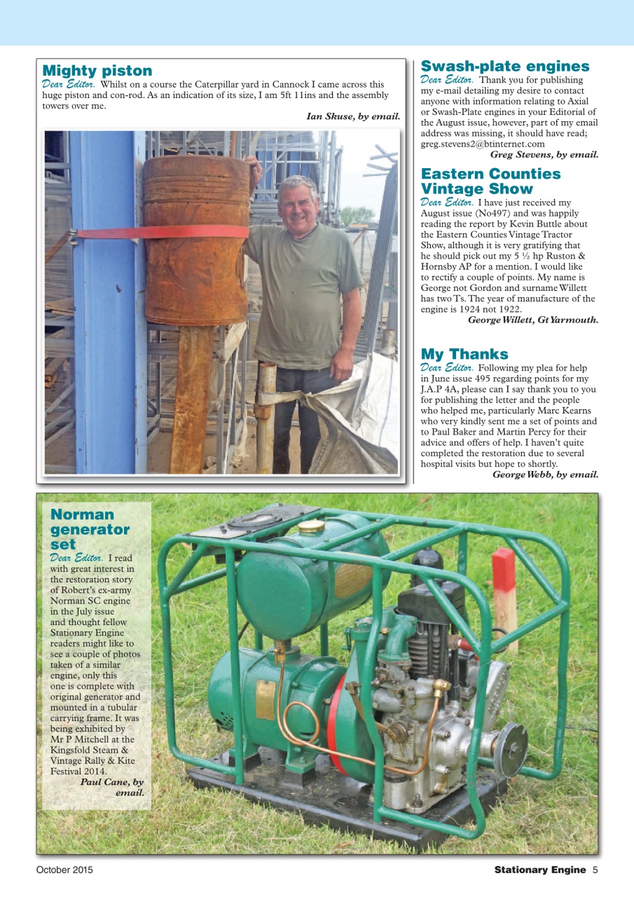 Stationary Engine Preview Pages
