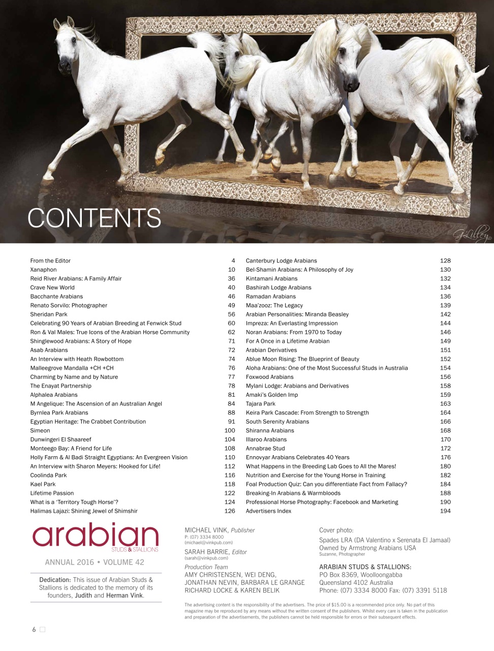 Arabian Studs & Stallions Preview Pages