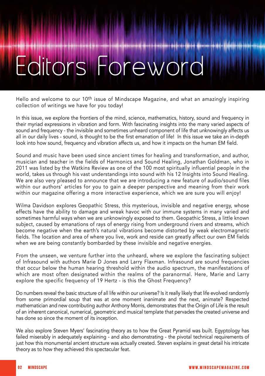 Mindscape Magazine Preview Pages