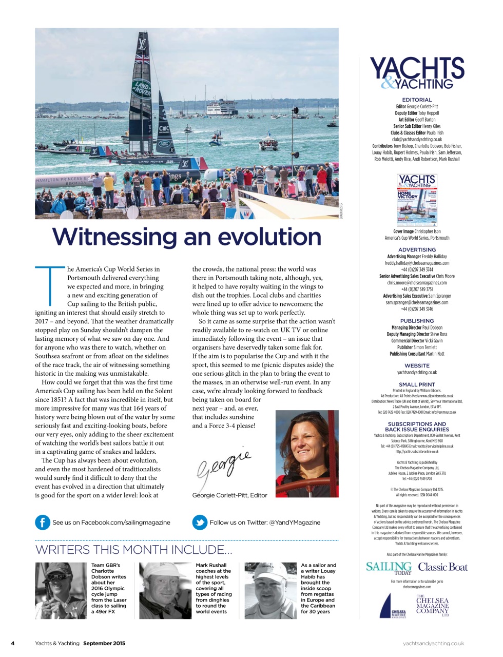 Yachts & Yachting Preview Pages