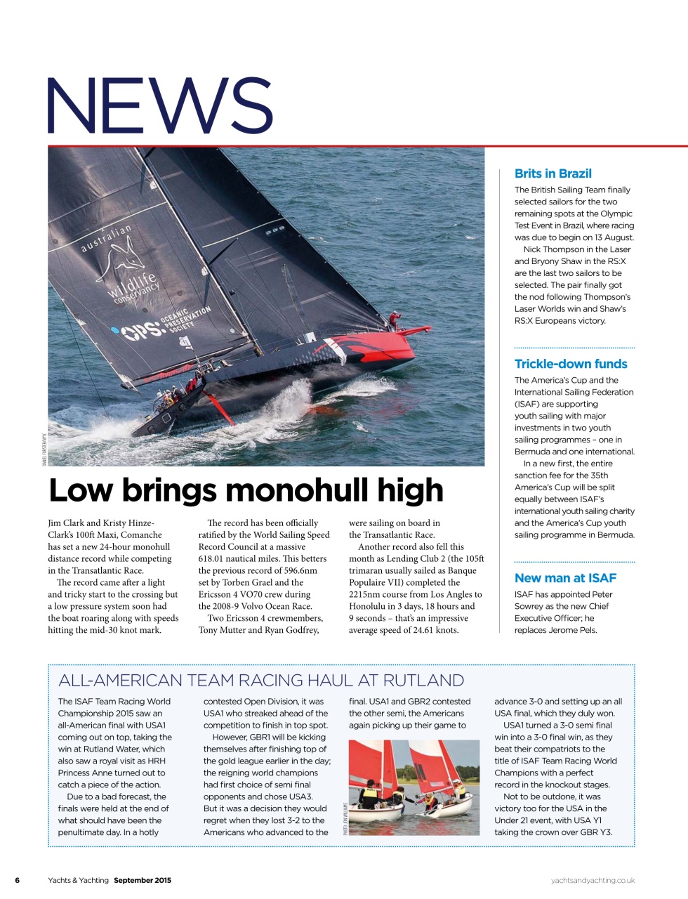 Yachts & Yachting Preview Pages