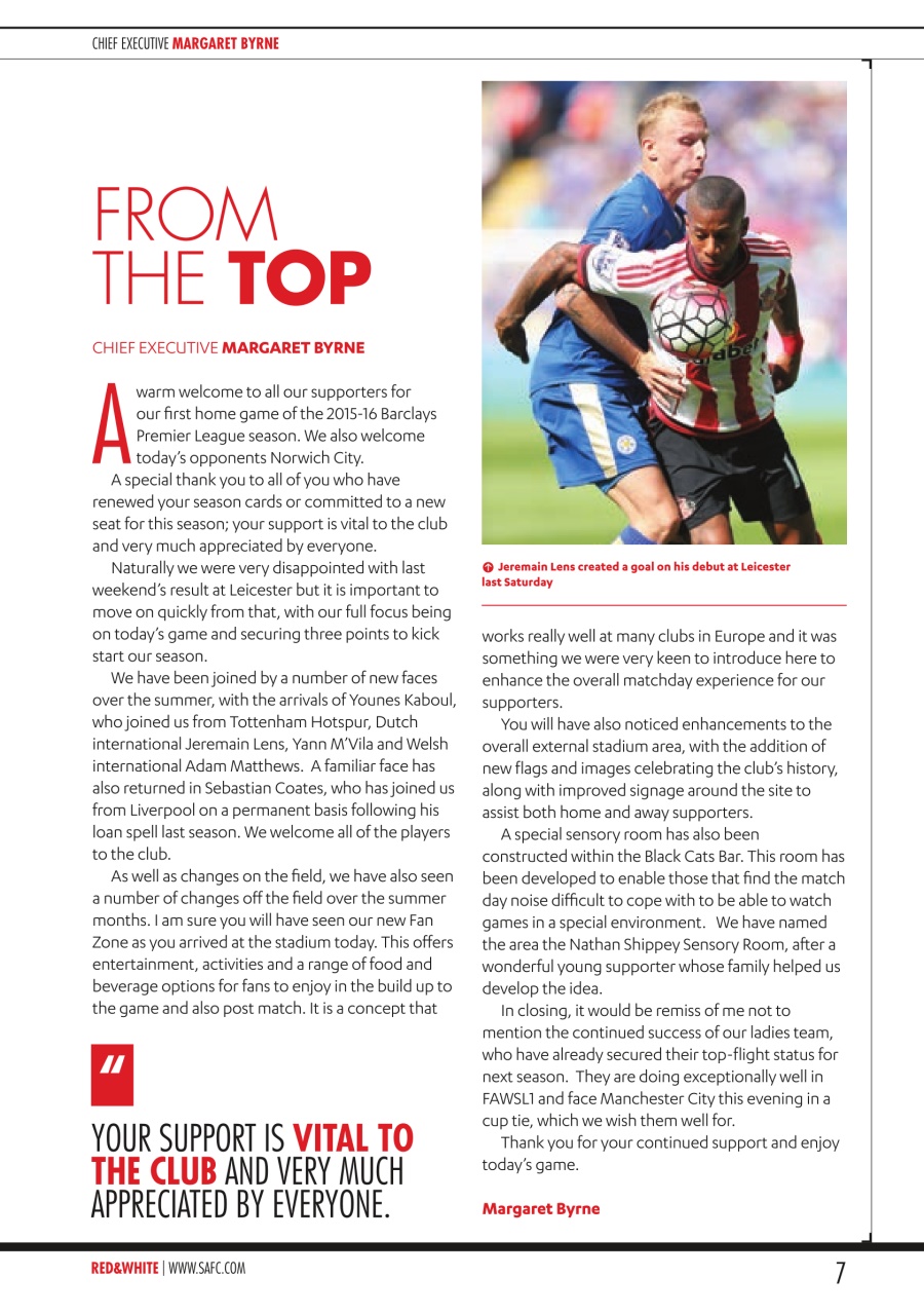 Sunderland FC Preview Pages