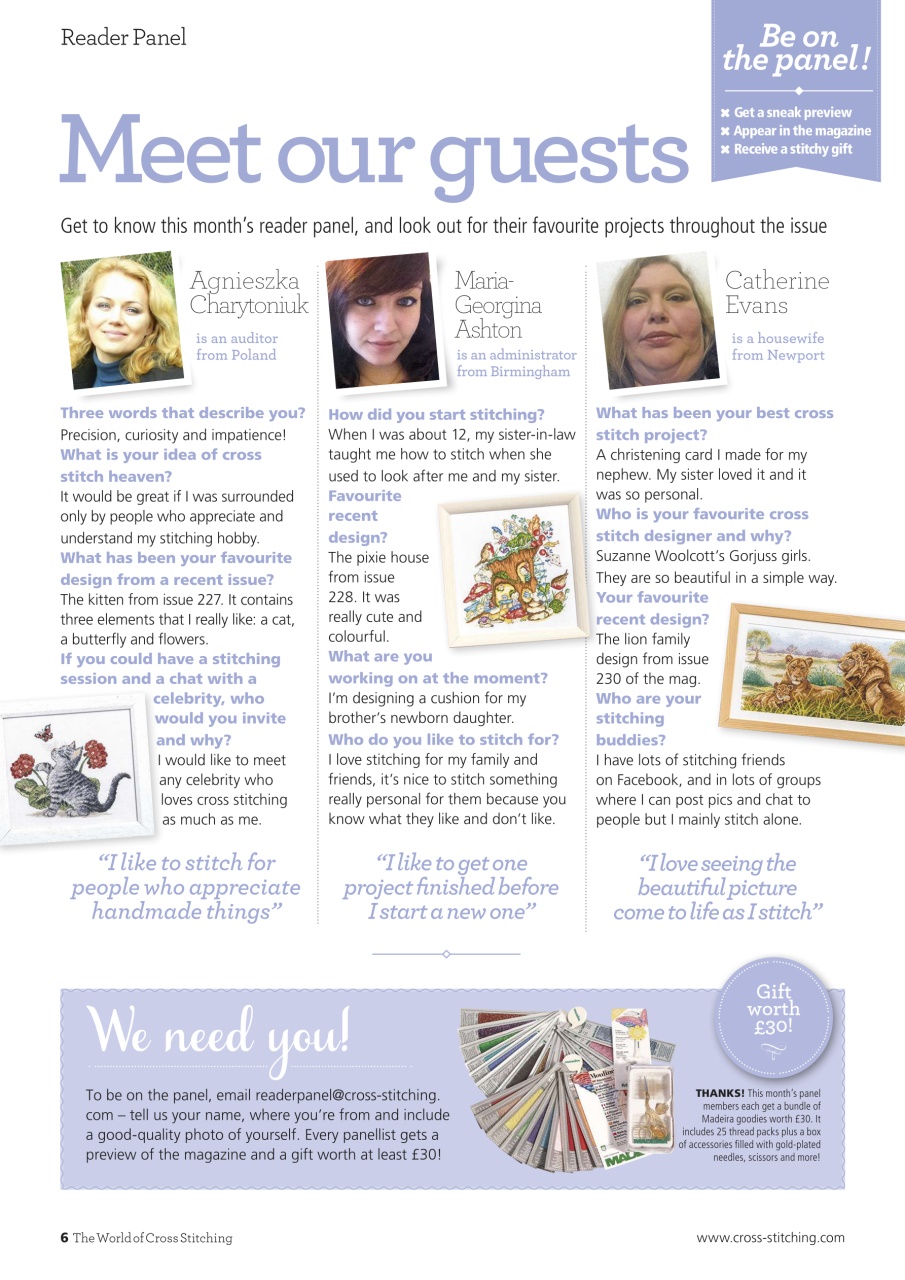 The World of Cross Stitching Preview Pages