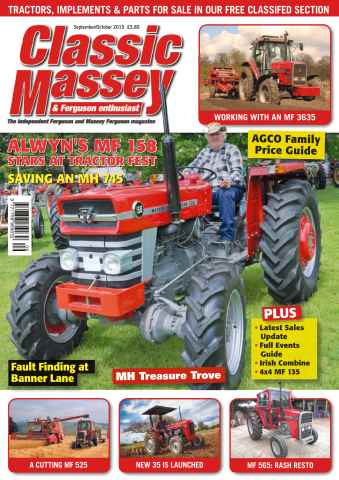 Classic Massey issue No. 58 Alwyn's MF 158 stars at tractor fest