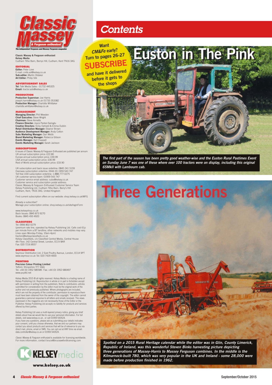 Classic Massey Preview Pages