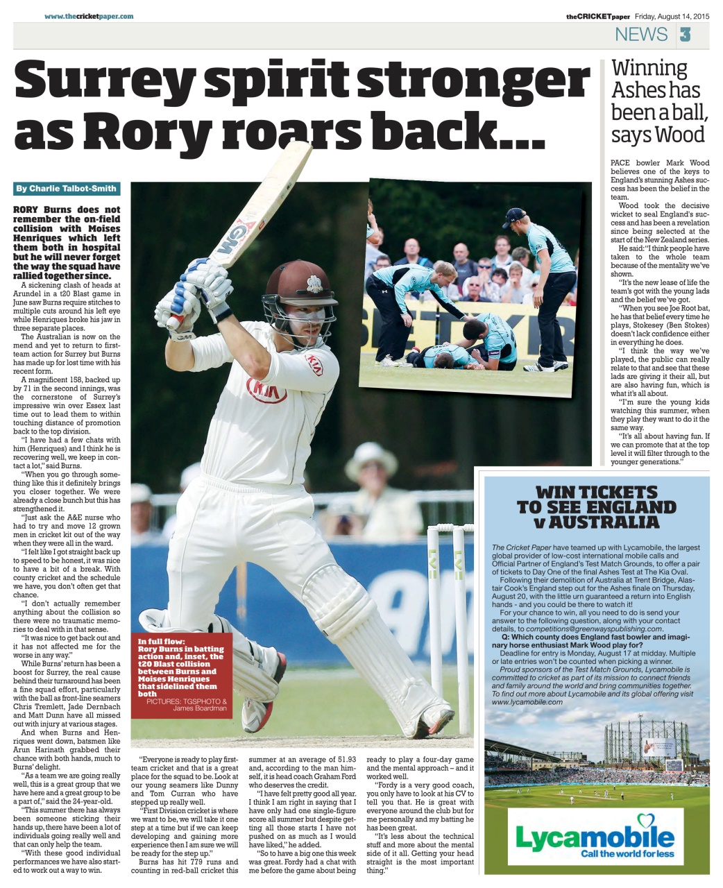The Cricket Paper Preview Pages
