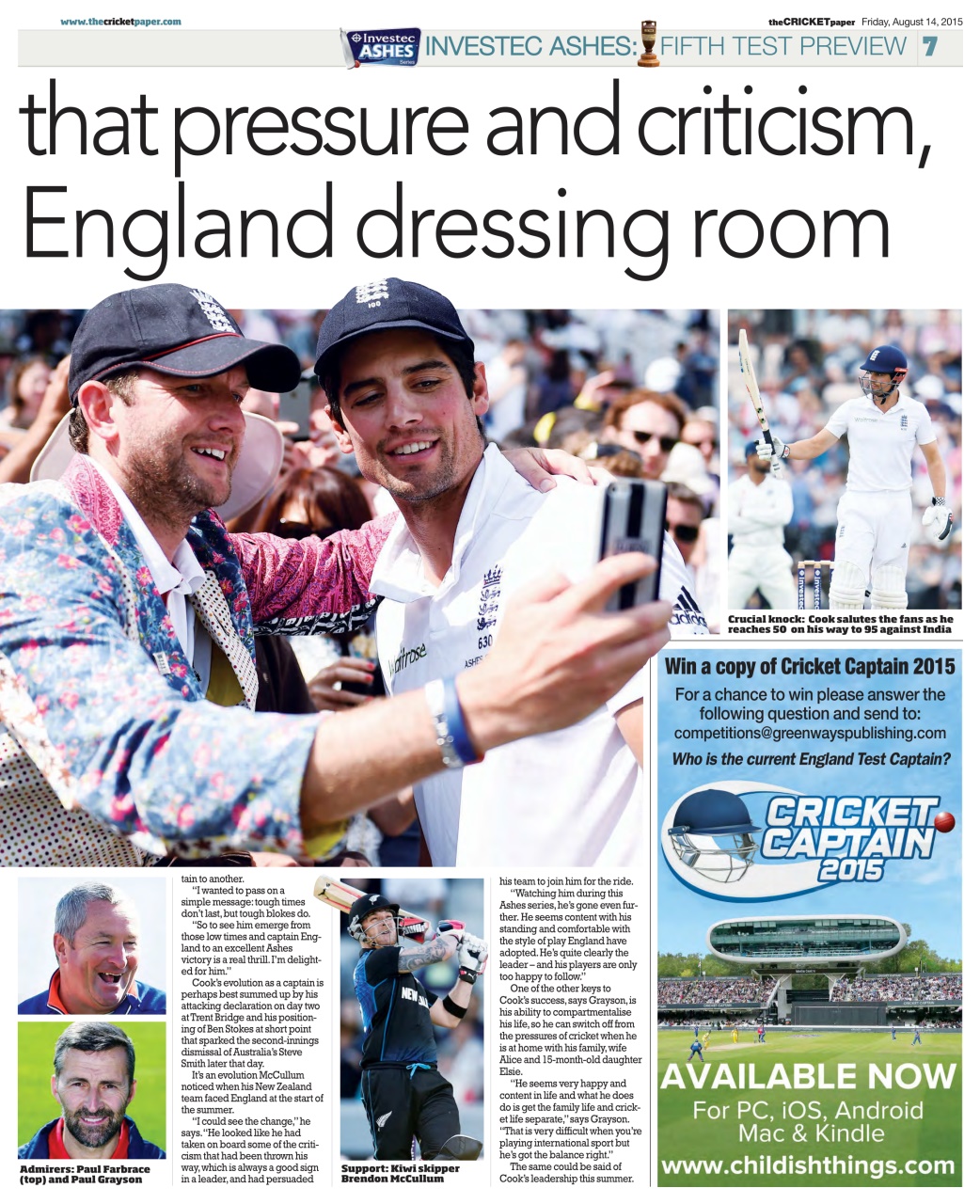 The Cricket Paper Preview Pages