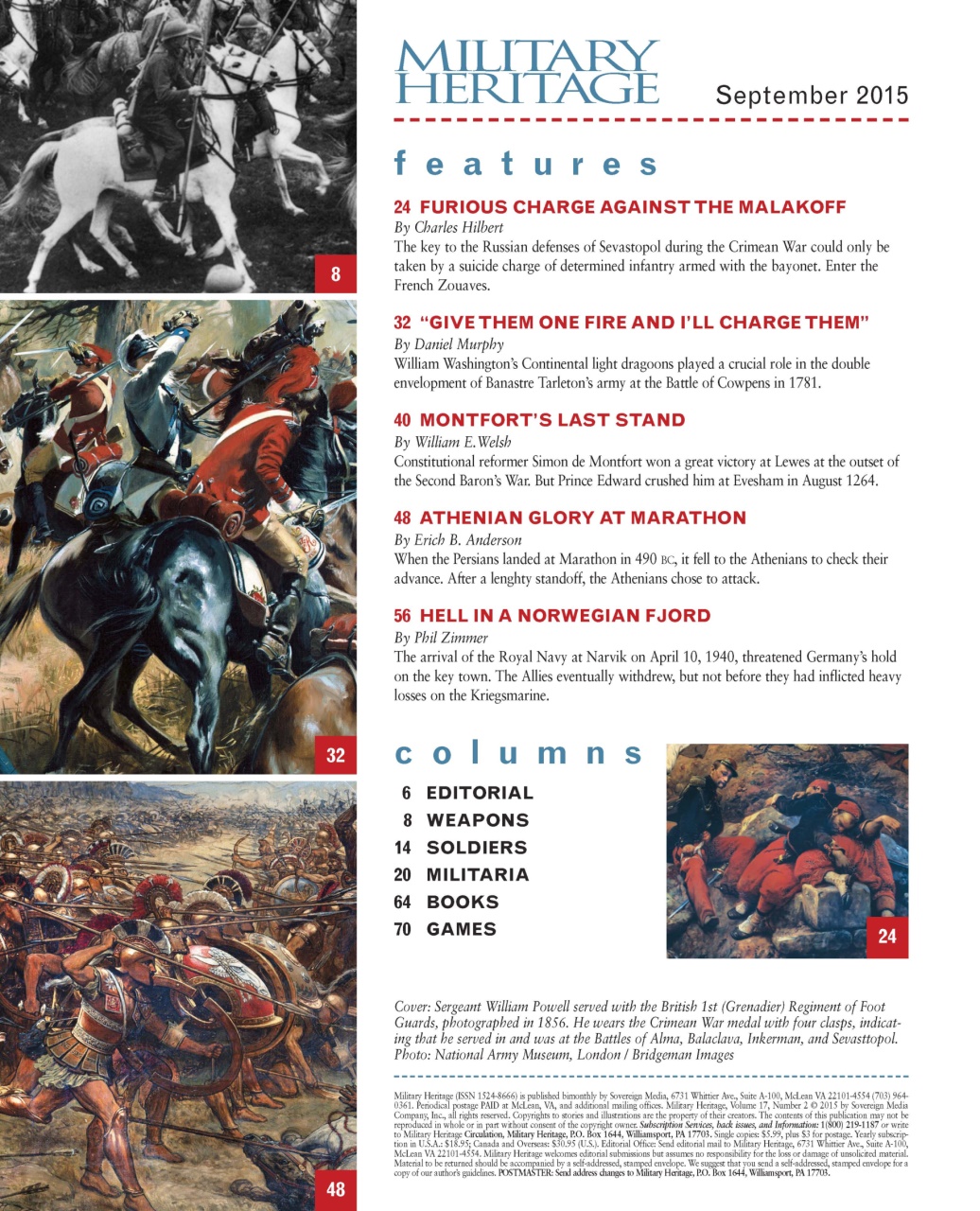 Military Heritage Preview Pages