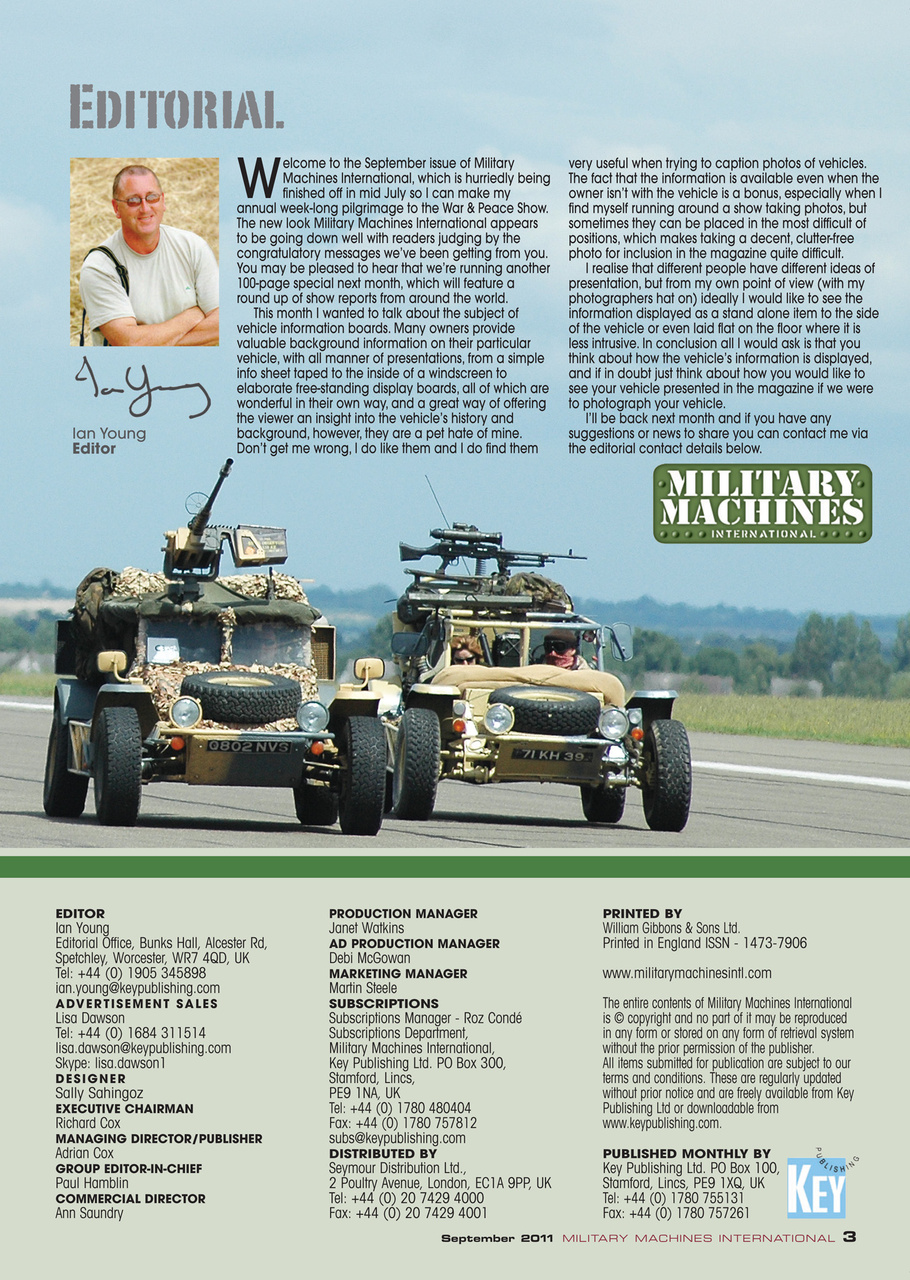 Military Machines International Preview Pages