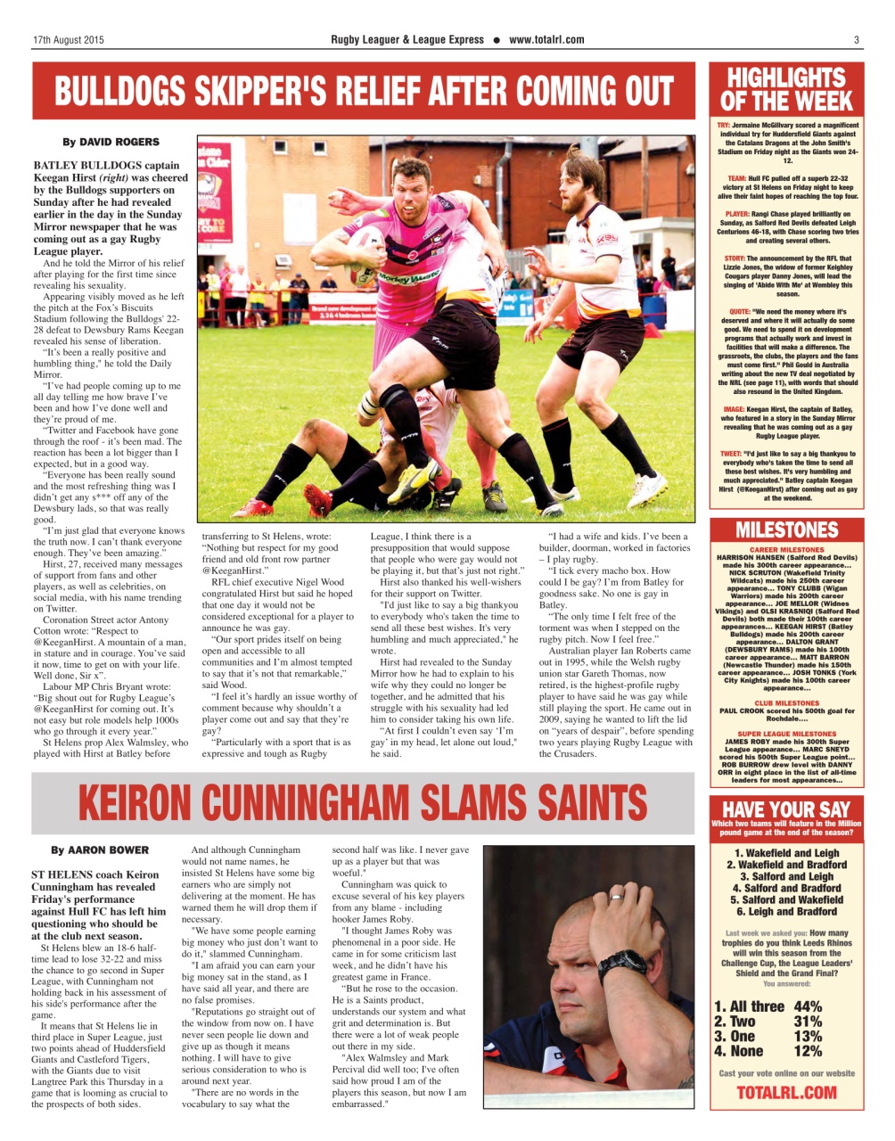 League Express Preview Pages