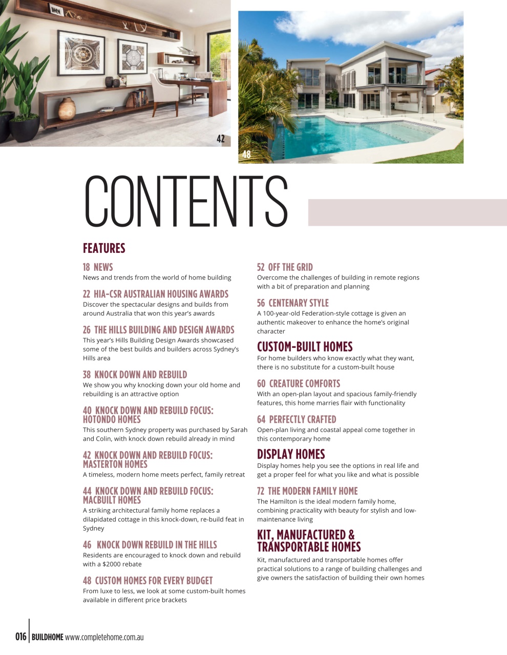 Build Home Preview Pages