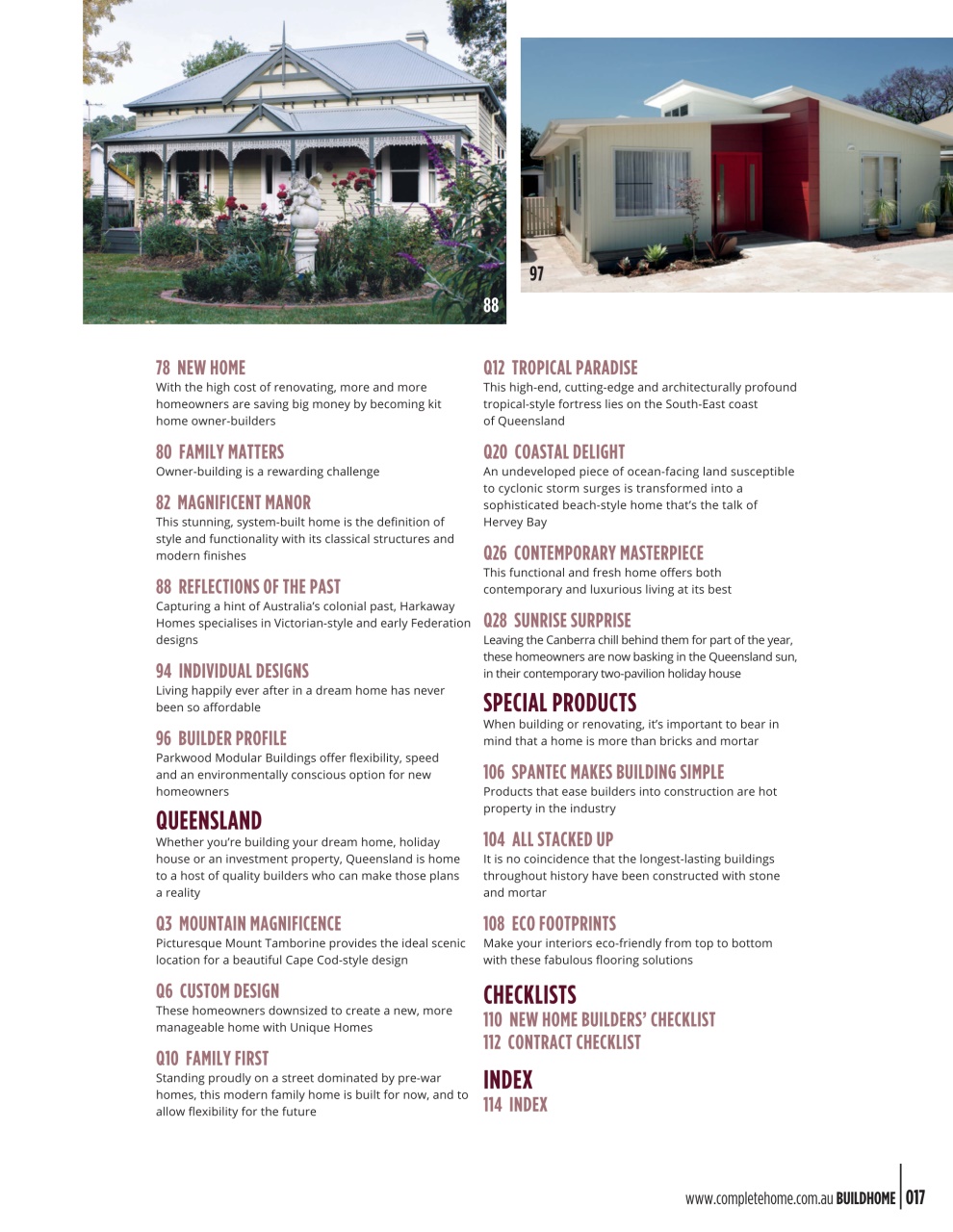 Build Home Preview Pages