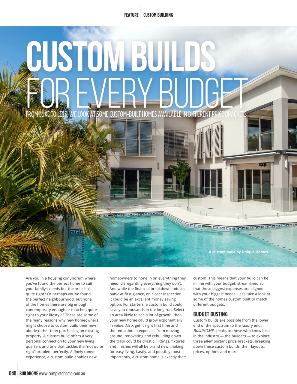 Build Home Preview Pages