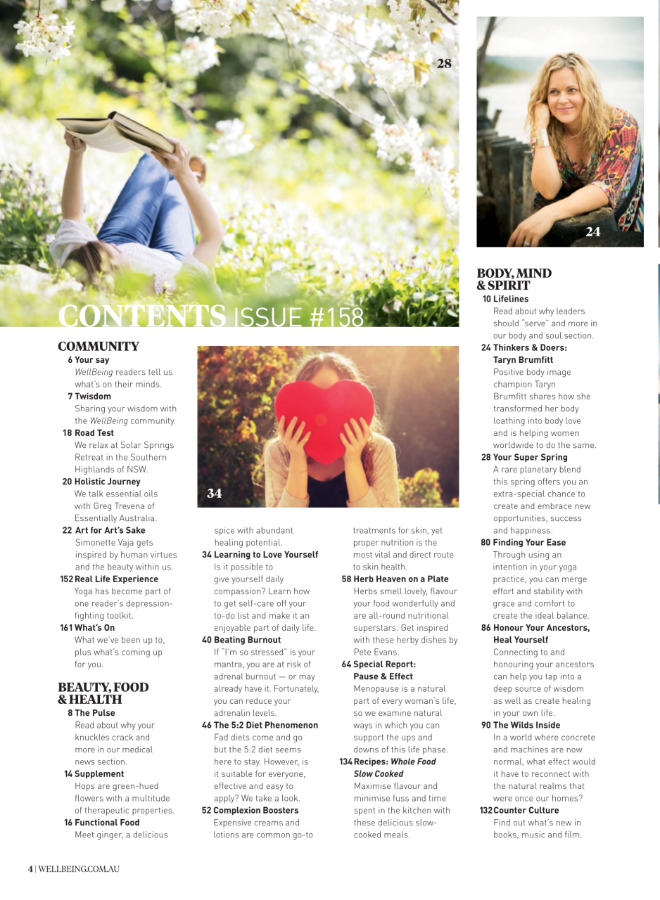 WellBeing Preview Pages