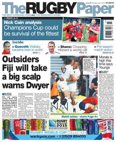 The Rugby Paper issue 16th August 2015