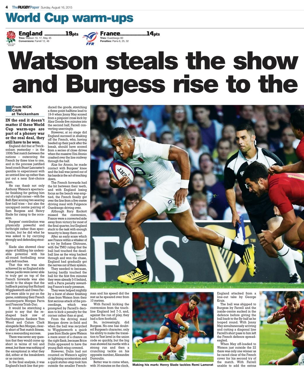 The Rugby Paper Preview Pages