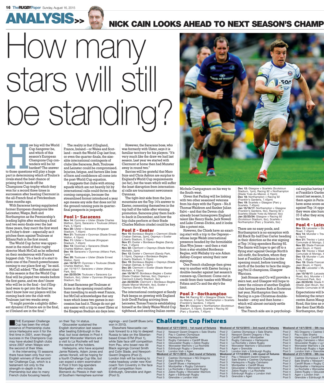 The Rugby Paper Preview Pages