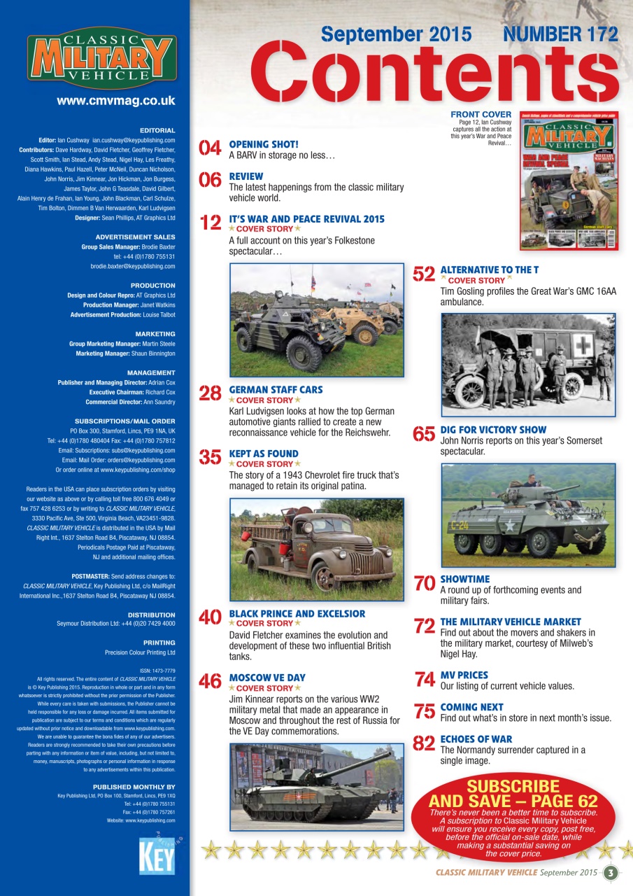 Classic Military Vehicle Preview Pages