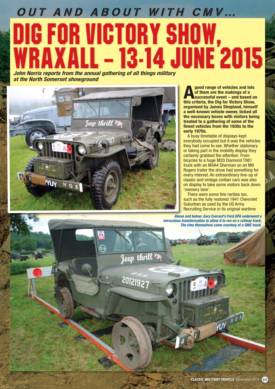 Classic Military Vehicle Preview Pages