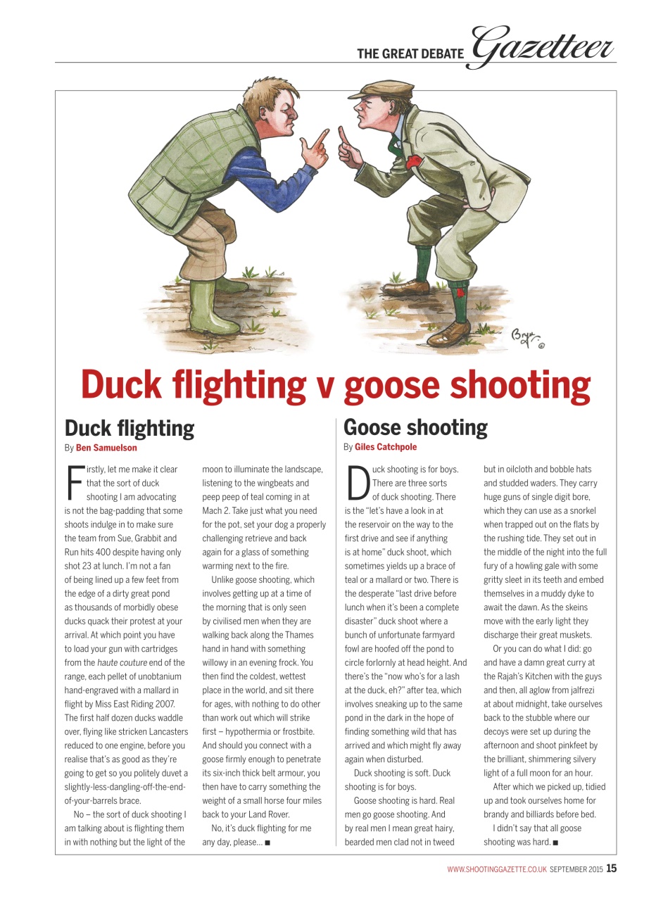 Shooting Gazette Preview Pages