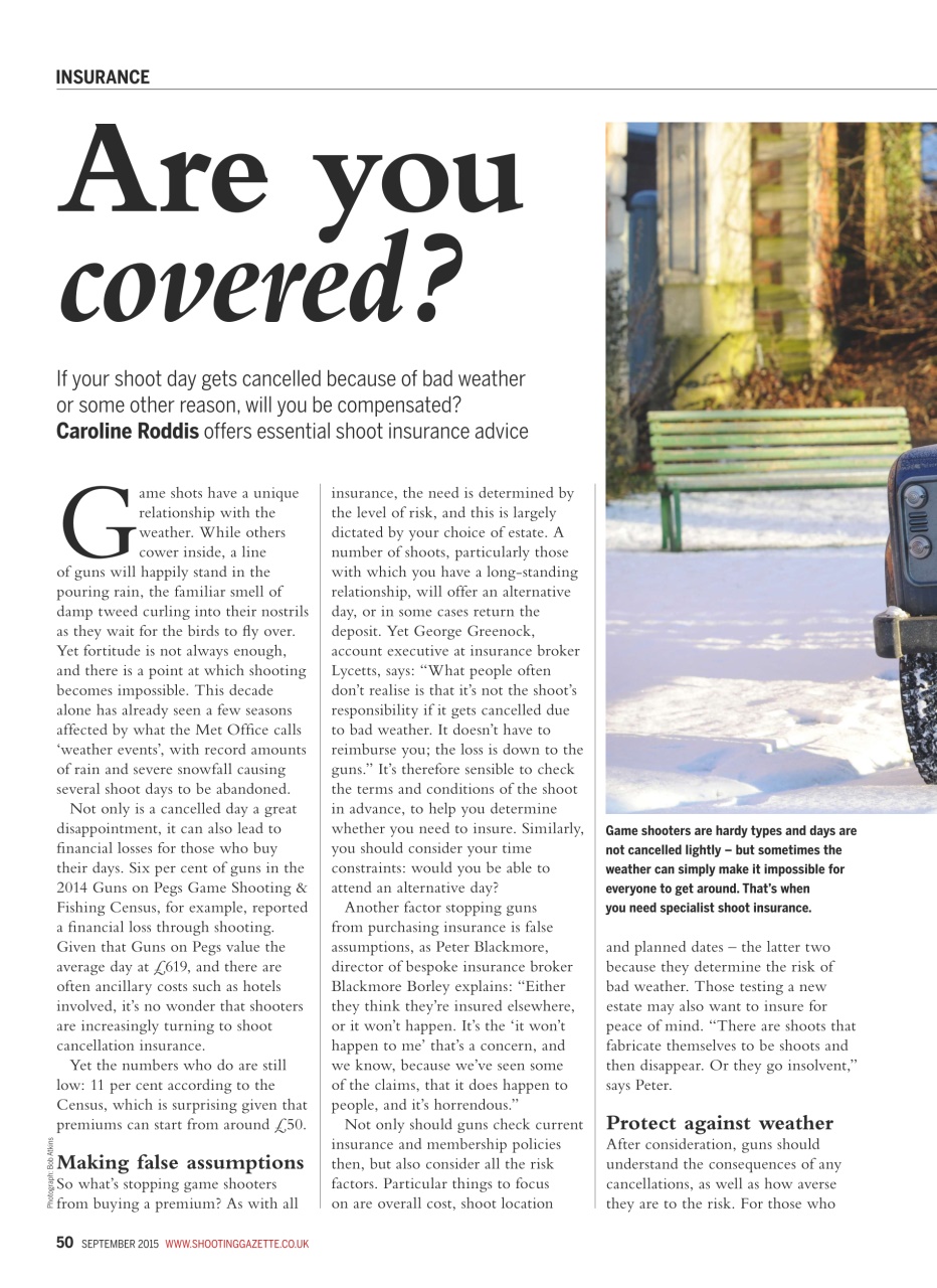 Shooting Gazette Preview Pages