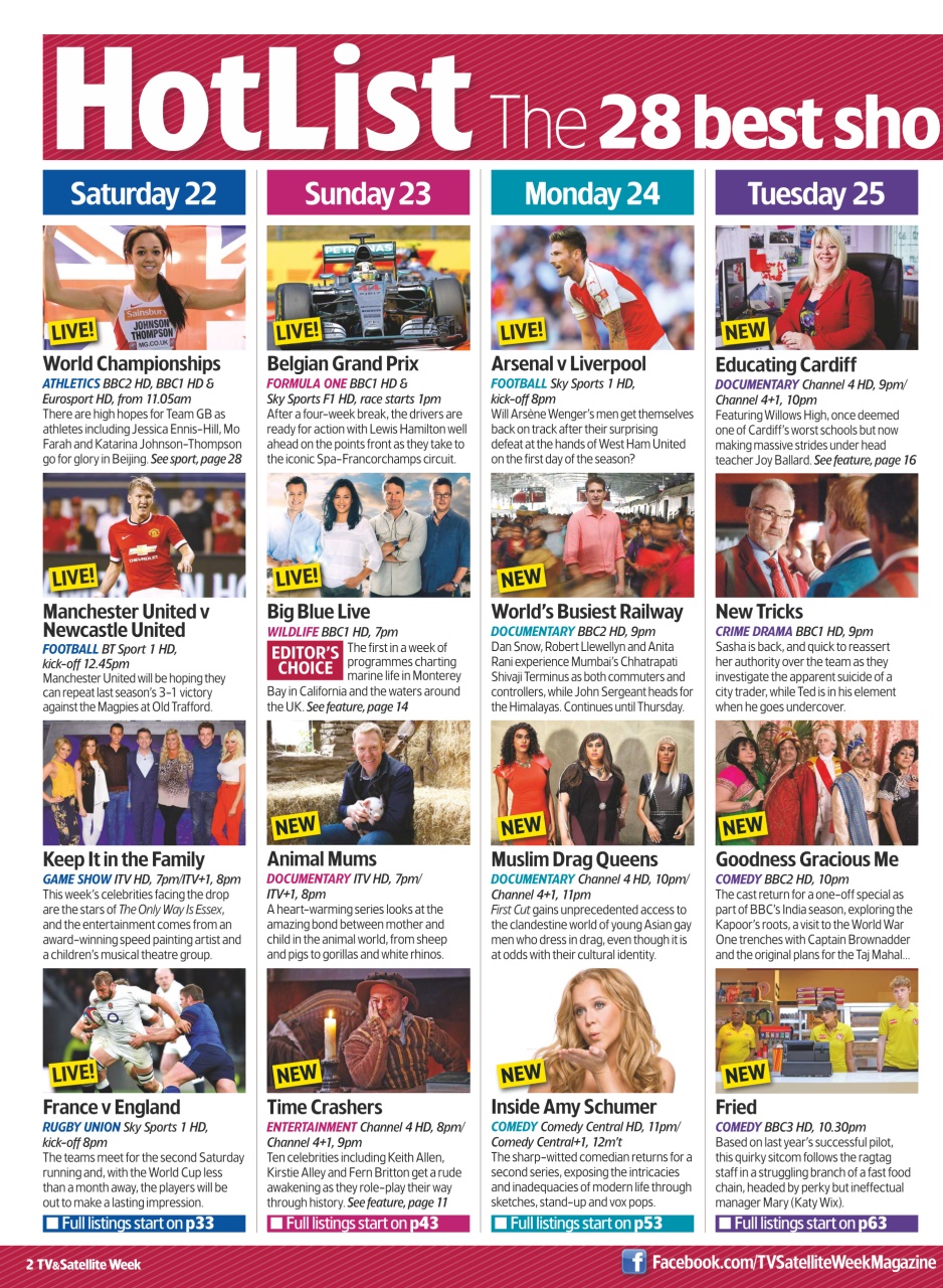 TV & Satellite Week Preview Pages