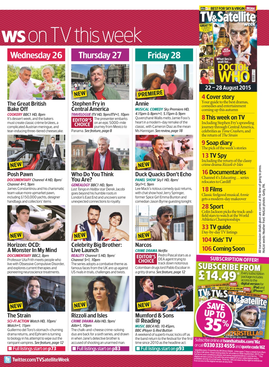 TV & Satellite Week Preview Pages