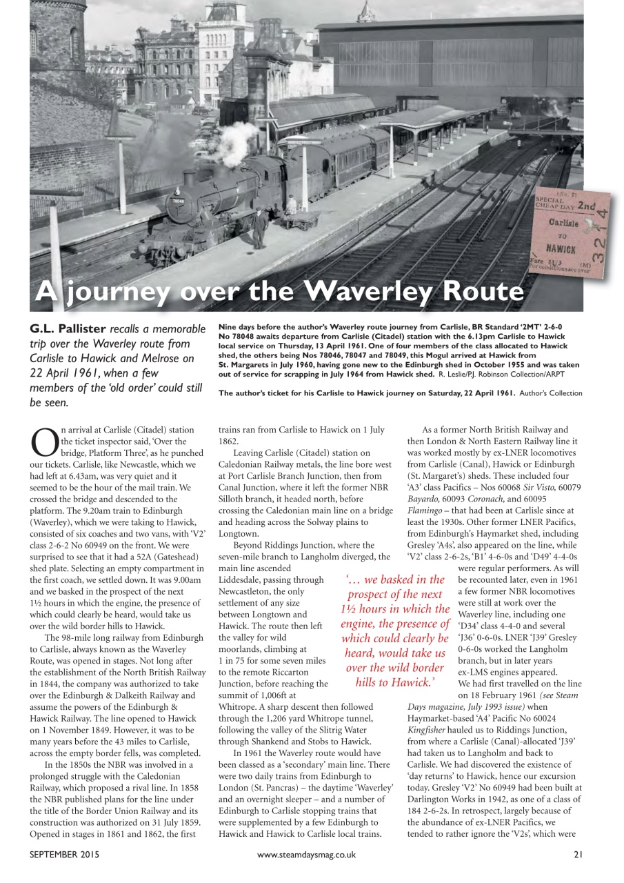 Steam Days Preview Pages