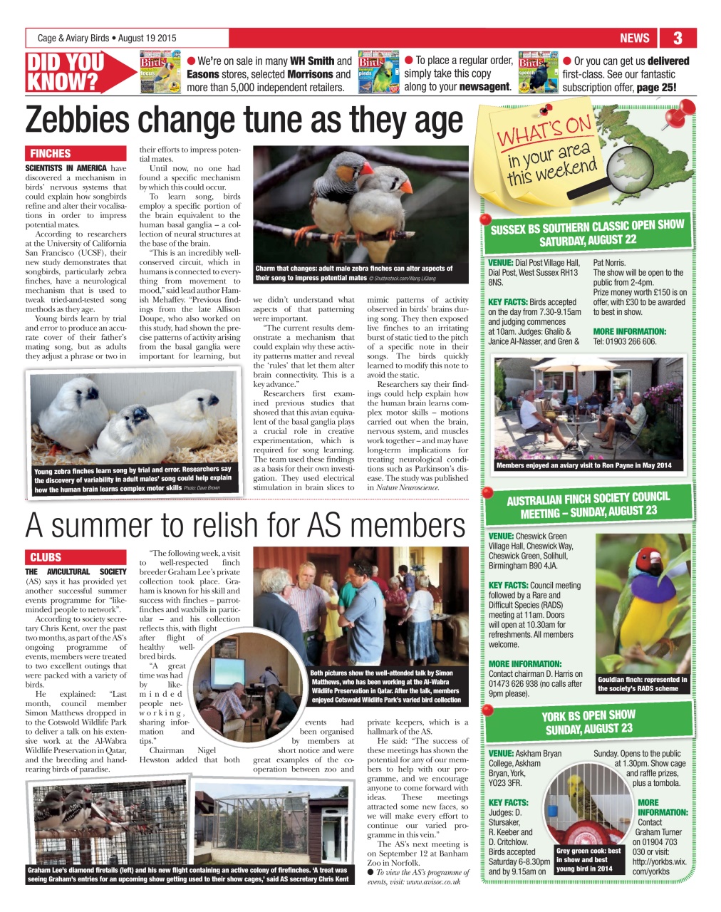 Cage & Aviary Birds Preview Pages