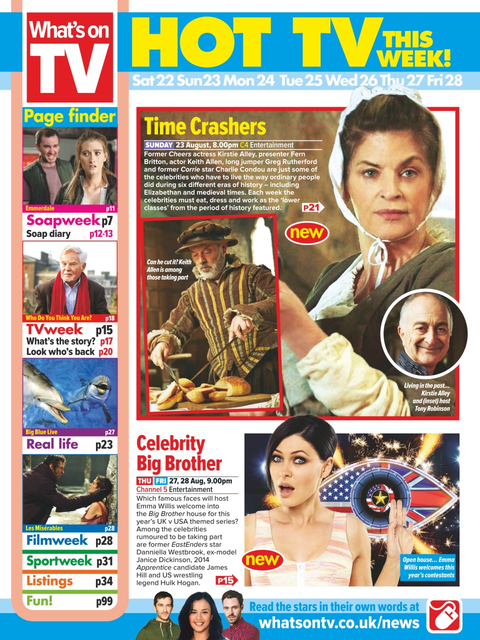 What's on TV Preview Pages