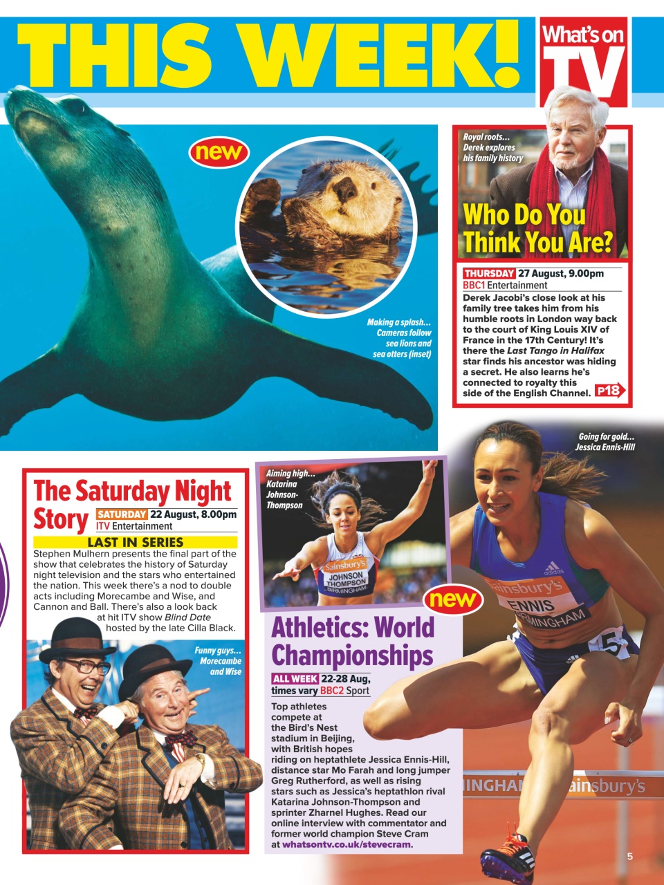 What's on TV Preview Pages