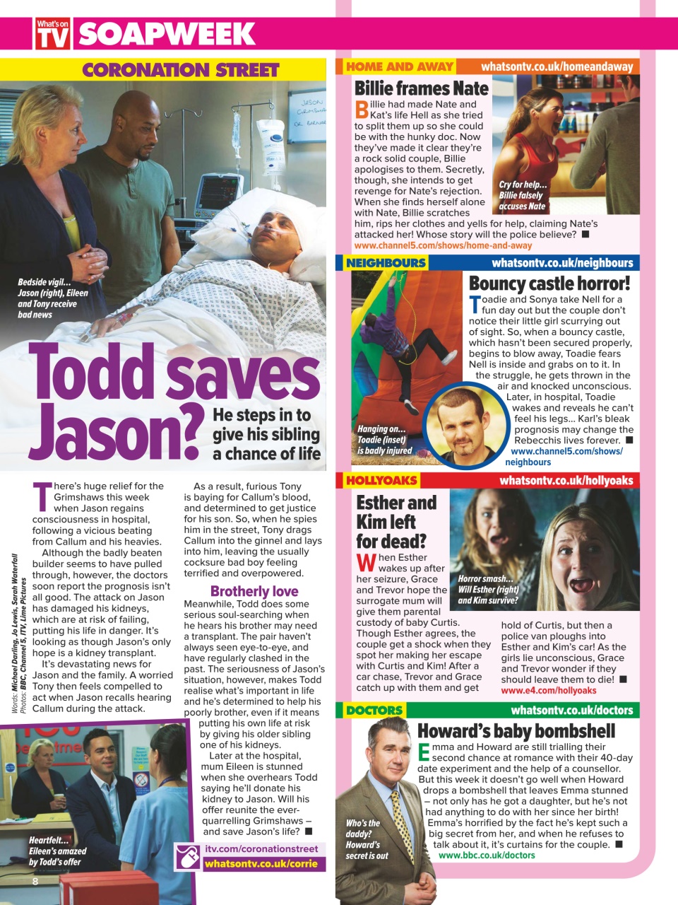 What's on TV Preview Pages