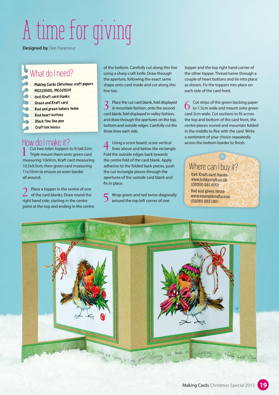 Making Cards & Papercraft Preview Pages