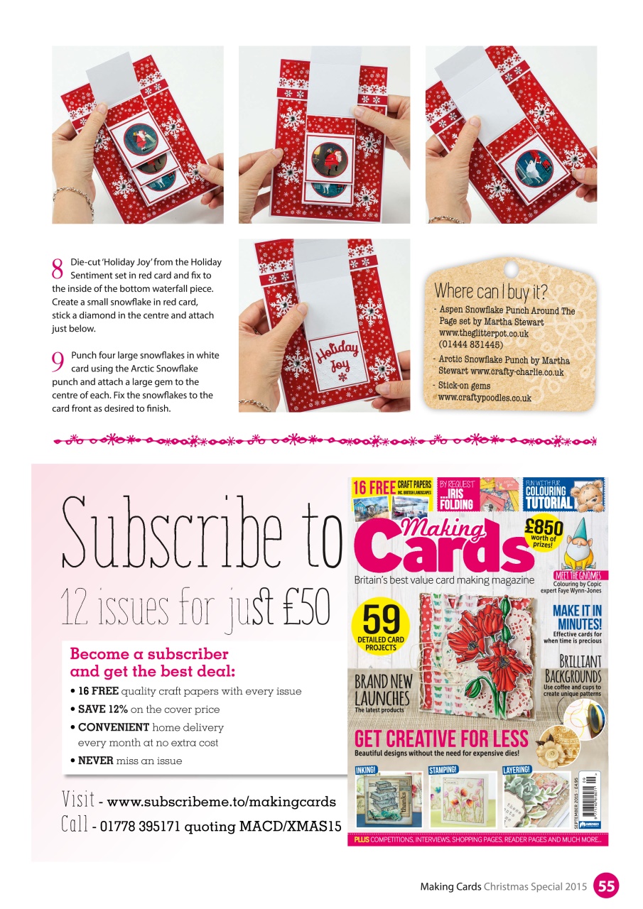 Making Cards & Papercraft Preview Pages