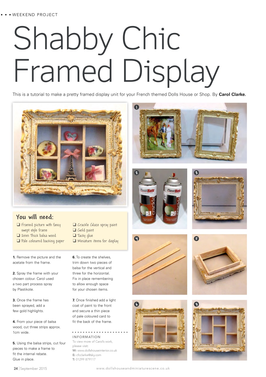 Dolls House and Miniature Scene Preview Pages