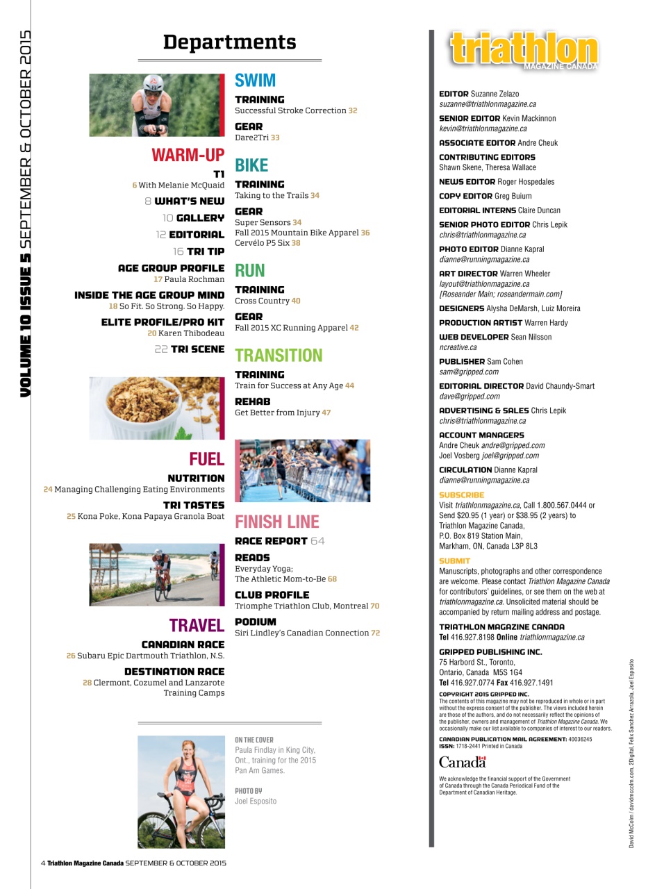 Triathlon Magazine Canada Preview Pages