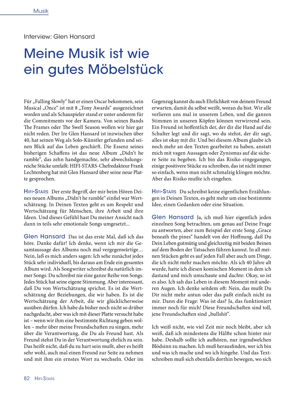 HiFi Stars Magazin Preview Pages