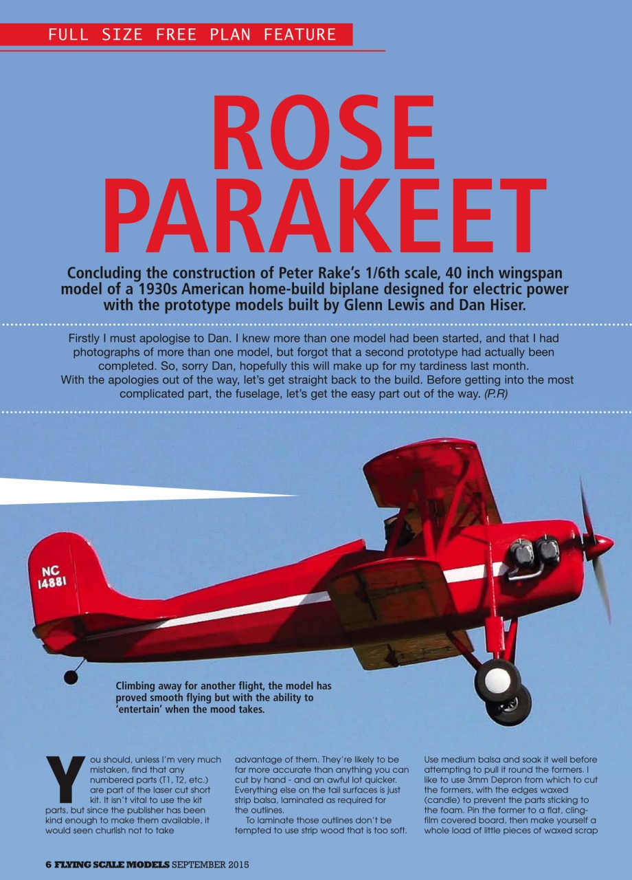 Radio Control Model Flyer Preview Pages