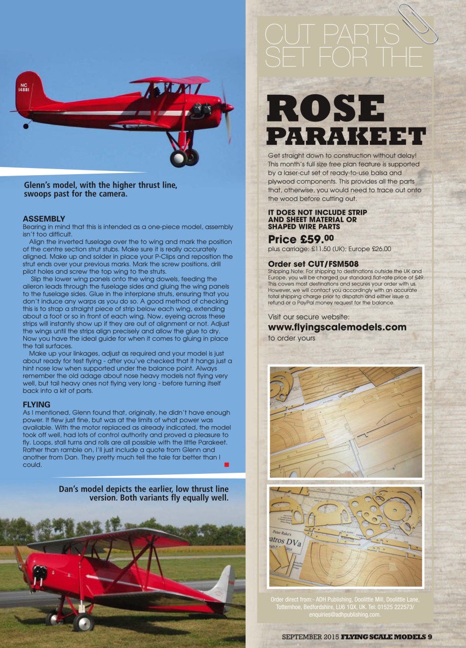 Radio Control Model Flyer Preview Pages