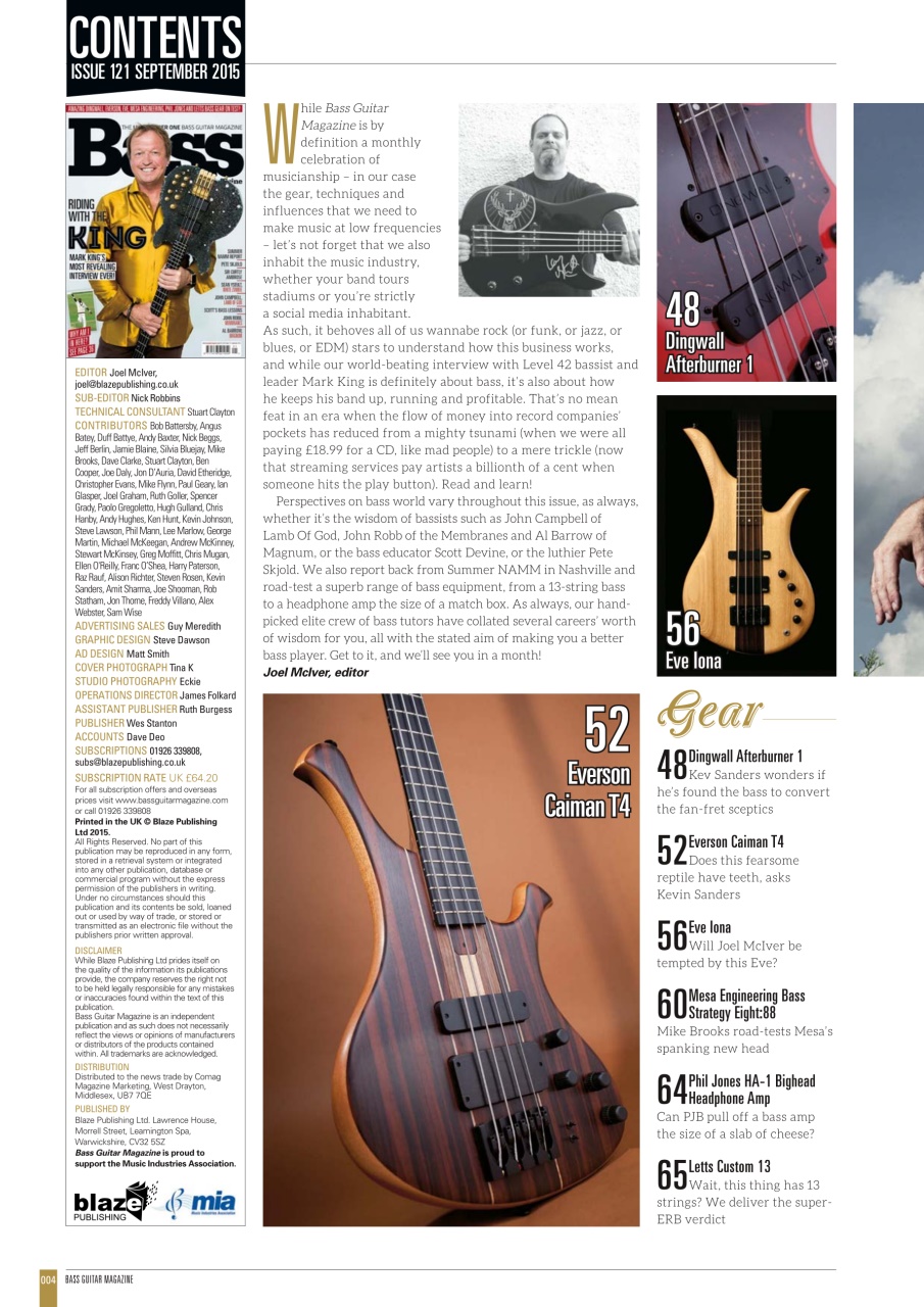 Bass Player UK Preview Pages