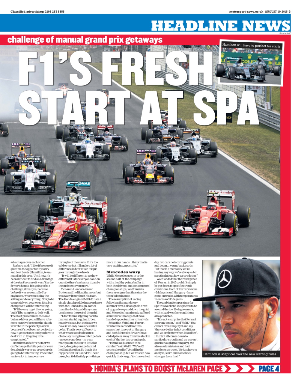Motorsport News Preview Pages
