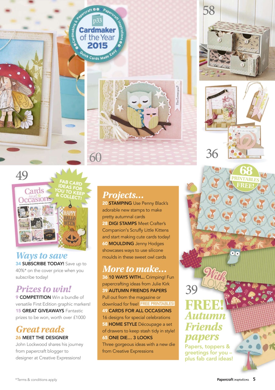 Papercraft Inspirations Preview Pages