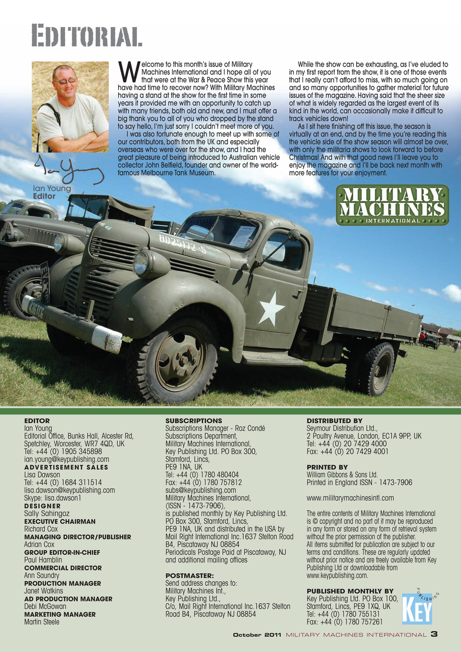 Military Machines International Preview Pages