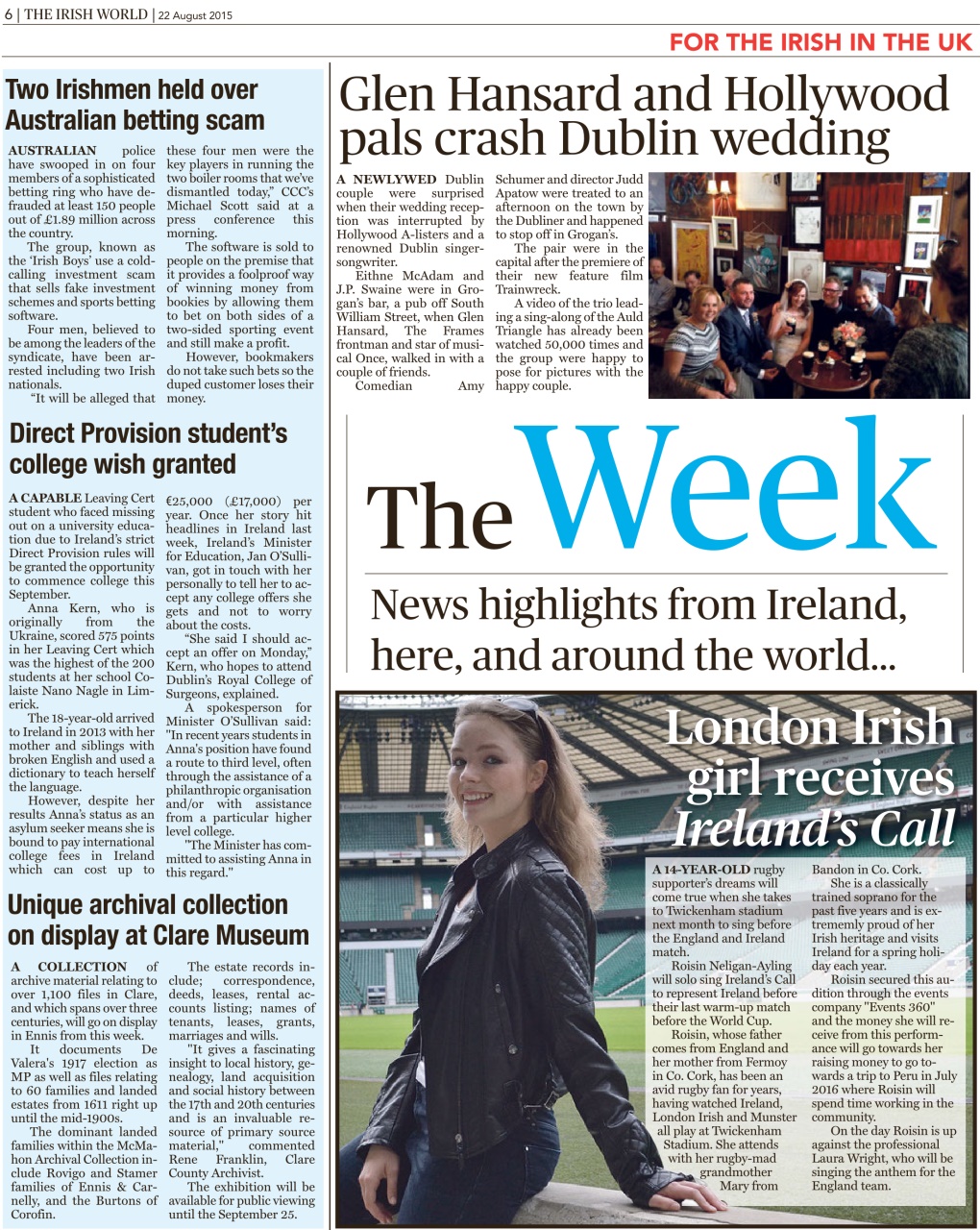 Irish World Preview Pages