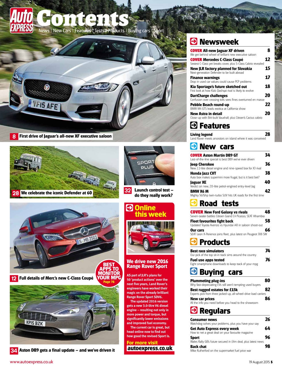 Auto Express Preview Pages